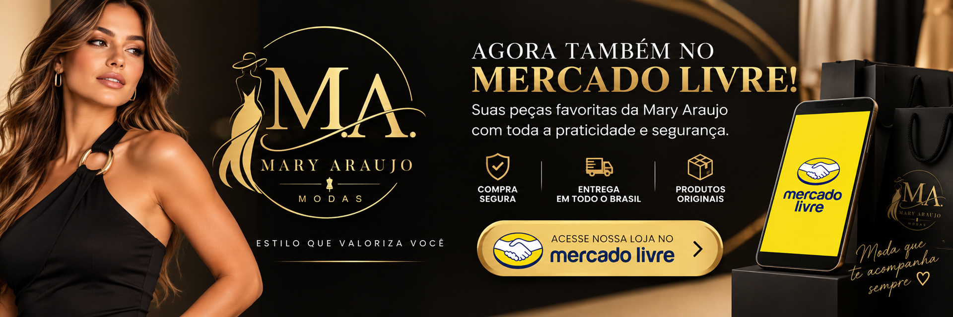 Agora também no Mercado Livre — Acesse nossa loja